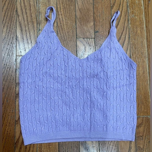 Daisy Lavender Knit Camisole - Picture 1 of 6